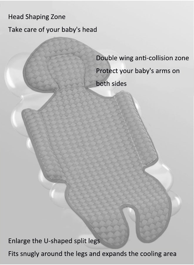 Aissiora Stroller ice pads Stroller mattress mats Summer stroller cushions Ice pads for baby car seats Breathable and cool  - Image 5