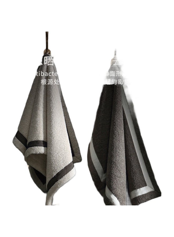 Canasin Five-Star Hotel Pure Cotton Towel, Antibacterial, Thickened, Absorbent, Face Towel For Adults, Bath Towel, Off-White, 75*40Cm - Image 1
