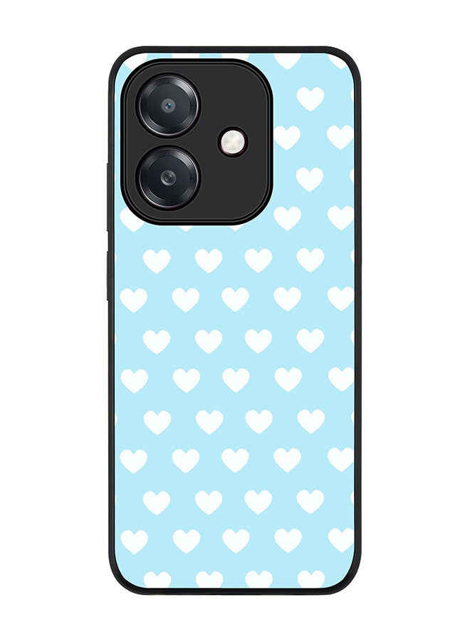 Stylizedd For Oppo A60 5G / A3 5G / A3x 5G Case,Slim fit Camera Protection, Shockproof Thin Phone cover - Baby Blue Hearts  - Image 1