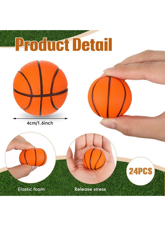 Romooa 48 Pieces Basketball Party Favor Sports Birthday Supplies Set 24 Inspirational Basketball Bracelets 24 Mini Basketball Foam Stress Ball for Sports Theme Birthday Party Team Gifts - Image 3