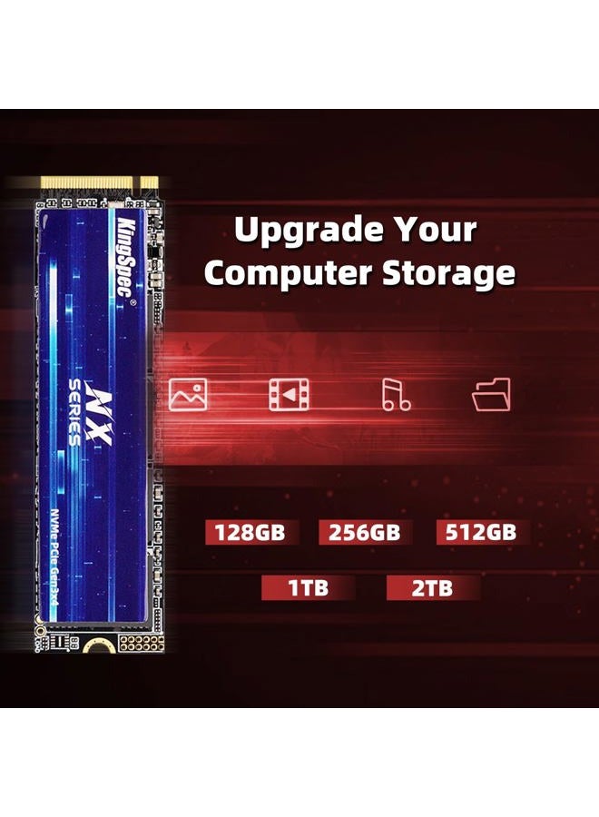KingSpec SSD 1TB M.2 NVMe, PCIe Gen 3x4 Gaming Solid State Drive, Up to 3500MB/s Read, 3D NAND Flash Internal SSD, Hard Drive for Data Transfer Desktop Laptop (NX-2280 1TB) - Image 5