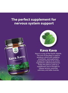 Natures Craft Kava Root Mood Support Supplement - 1000mg Kava Kava Capsules Fast Acting Mood Boost and Relaxing Supplement - Calming Kava Extract Vegan Adaptogen Supplement for Stress Focus & Sleep (60 Caps)  - Image 5