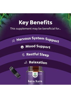 Natures Craft Kava Root Mood Support Supplement - 1000mg Kava Kava Capsules Fast Acting Mood Boost and Relaxing Supplement - Calming Kava Extract Vegan Adaptogen Supplement for Stress Focus & Sleep (60 Caps)  - Image 4