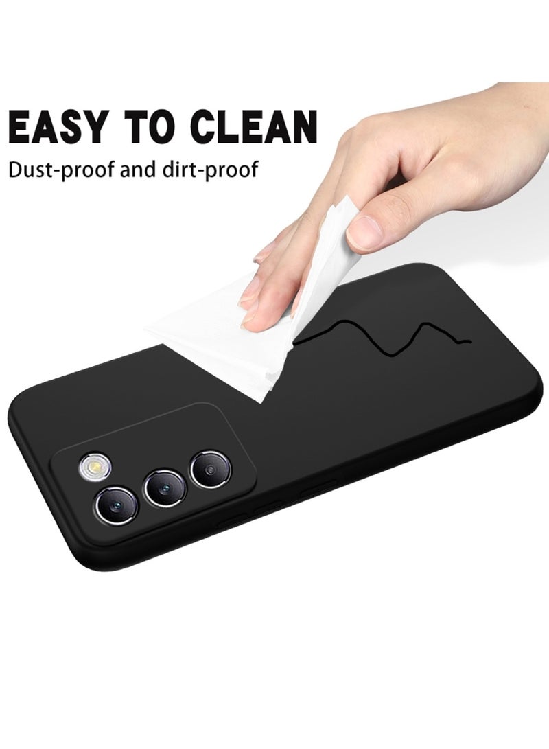 Wtech vivo V40 SE Premium Liquid Silicone Case Cover - Black - Image 4