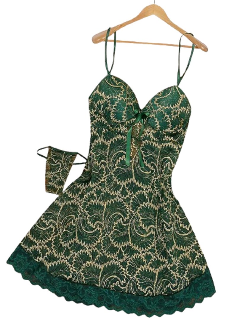 women's mini printed sleepdress
