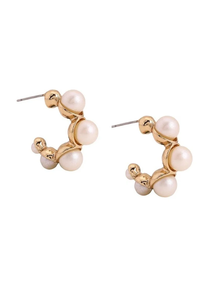 برياسي Plated Contemporary Hoop Earrings