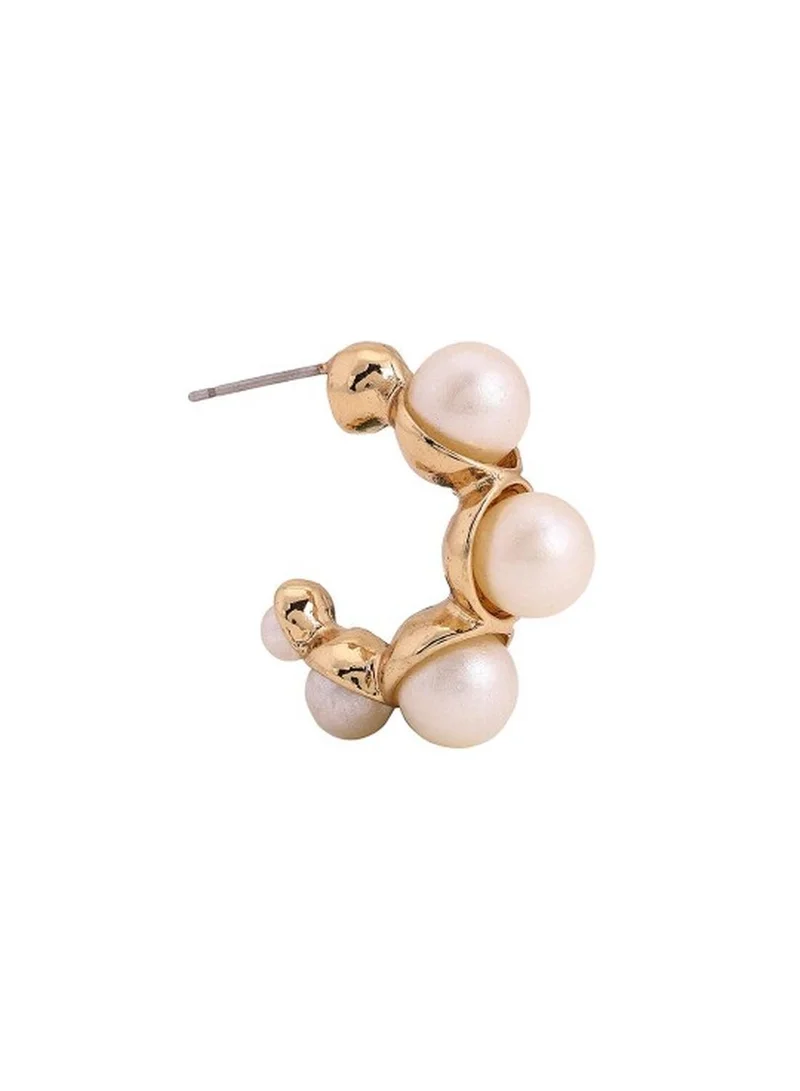Priyaasi Plated Contemporary Hoop Earrings
