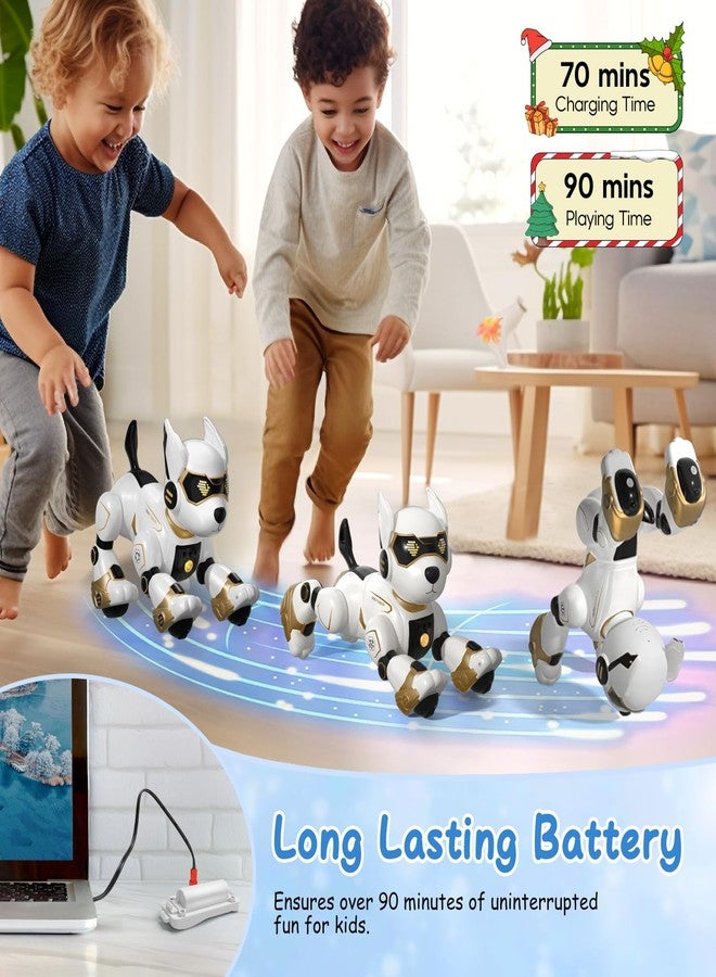 HBUDS Robot Dog Toys for Kids, Remote Control Dog Robot, Voice & Touch Control, Programmable Interactive Robotic Puppy Toy, Sing, Dance, Rechargeable Robo Pet for Boys Girls Ideas - Image 5