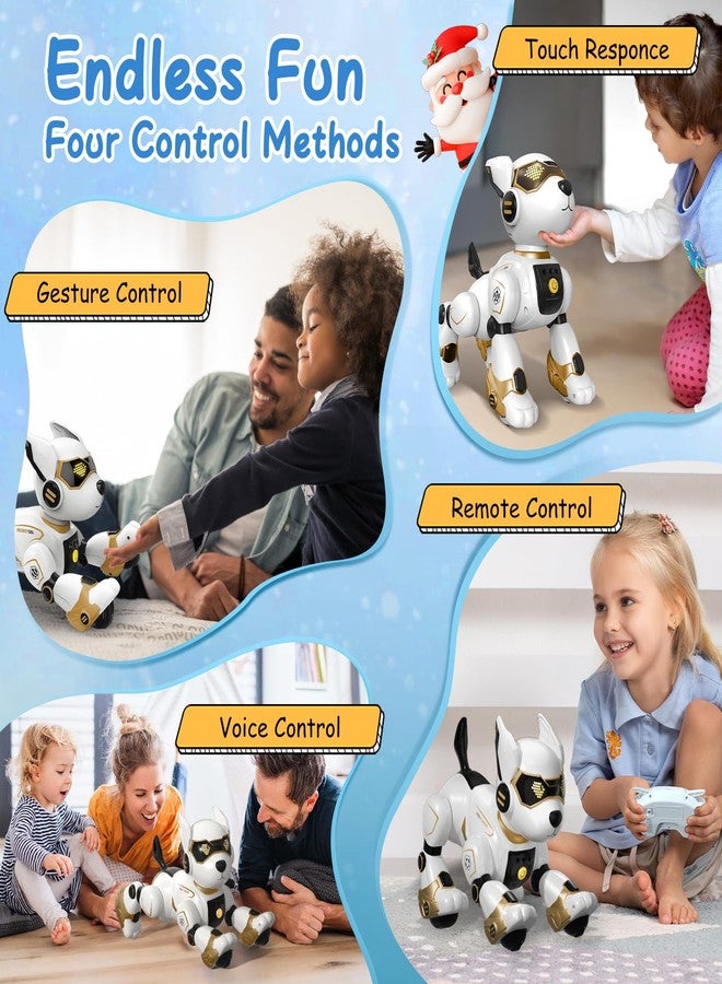 HBUDS Robot Dog Toys for Kids, Remote Control Dog Robot, Voice & Touch Control, Programmable Interactive Robotic Puppy Toy, Sing, Dance, Rechargeable Robo Pet for Boys Girls Ideas - Image 2