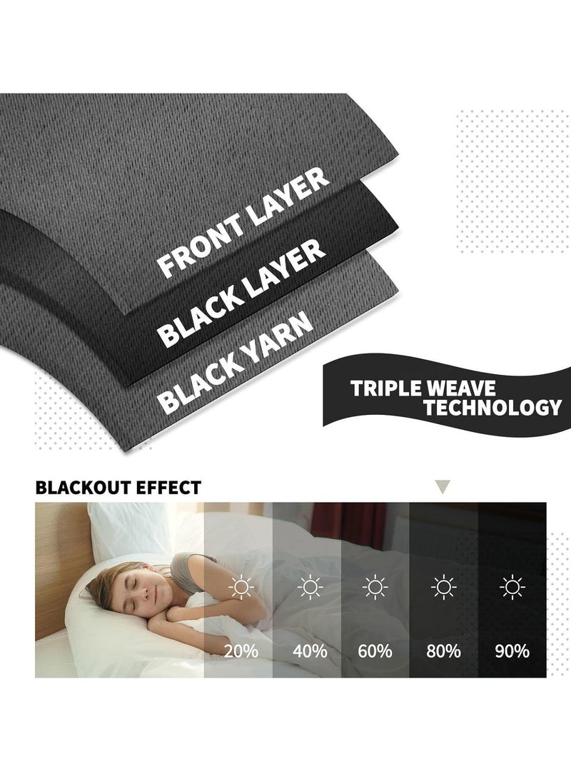 Gerenic Outdoor Curtains Waterproof Blackout Thermal Insulated Gazebo Shade with Grommets Windproof Blackout Curtain for Indoor Privacy Curtain for Bedroom, Pergola, Porch, Patio, Balcony, Garden (1 Panel) - Image 3