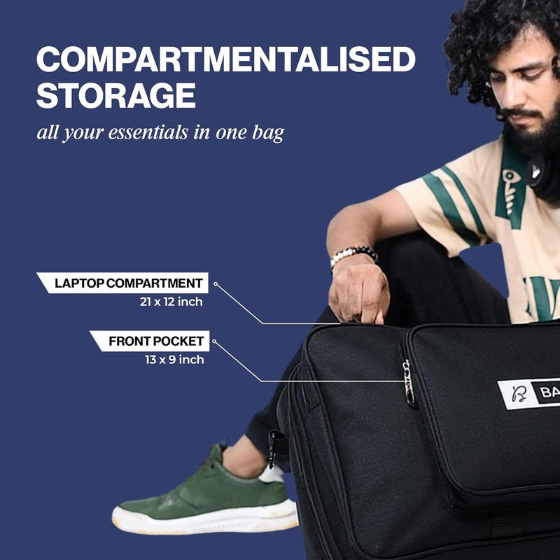 Baritone حقيبة جيغ من البوليستر لجهاز التحكم في دي جي بايونير DDJ-400، DDJ-SB2، DDJ-SB3 (حجم الحقيبة 21X12X5 بوصة) حقيبة/حقيبة جيغ/حقيبة ناعمة، سوداء - Image 4