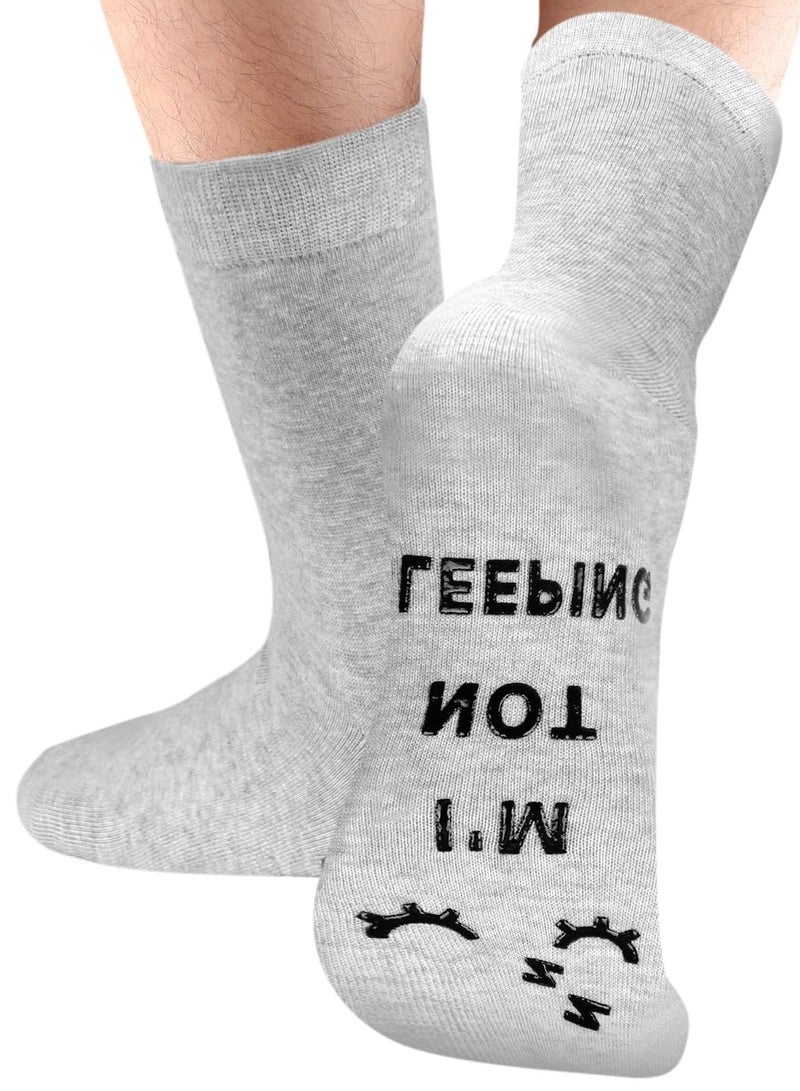 KASTWAVE I'm Not Sleeping I'm Just Resting My Eyes Novelty Funny Socks Birthday Gifts for Men Women Dad Boyfriend - Image 2
