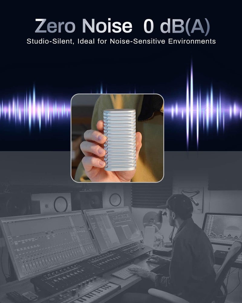 TERRAMASTER D1 SSD Plus 40Gbps M.2 NVMe SSD Enclosure - Aluminum M.2 Enclosure USB Type-C, Compatible with USB 4/3.2/3.1/3.0/2.0, Thunderbolt 5/4/3, Mobile App for Data Backup Included (Diskless) - Image 4