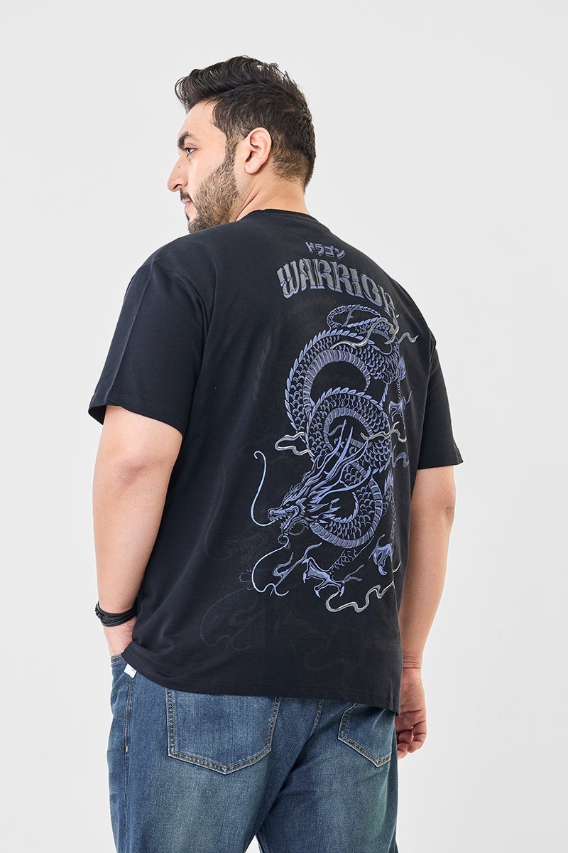 سنيتش تيشيرت فضفاض مطرز بطبعة بارزة للمحارب - Image 4