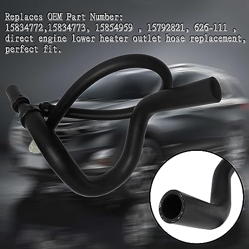 GFBZS Engine Lower Heater 15834773 Outlet Hose, New Lower Radiator-Outlet Heater Hose 15834773 88920846 for GMC Yukon XL Sierra 1500 2500 Yukon XL for Select Cadillac and Chevrolet Models - Image 2