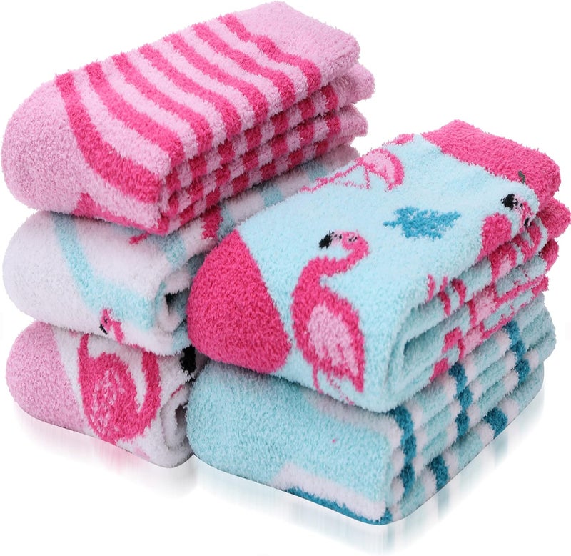 ANTSANG Fuzzy Socks for Women, Fluffy Warm Soft Slipper Socks for Winter & Home, Ideal for Teen Girls - Image 1