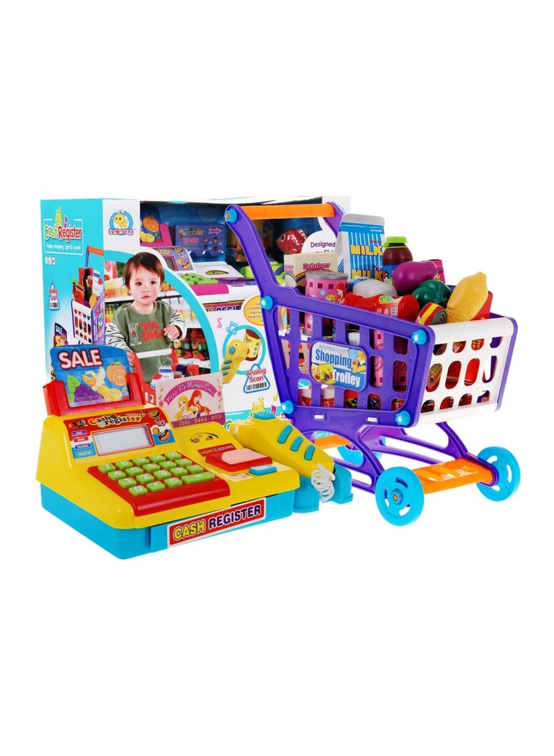 Cash Register Play House Toys Simulation Supermarket Cash Register Toy  - Image 1