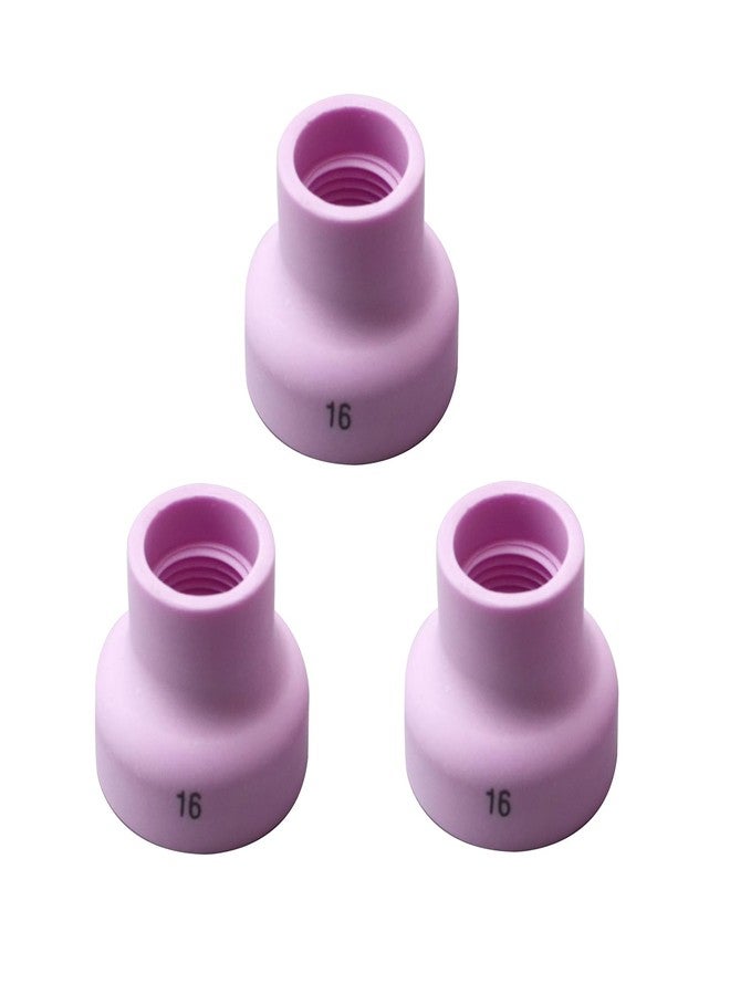 RIVERWELD TIG Alumina Nozzles Champagne Ceramic Cups R type 53NACN 16# 5/8" 16.0mm for SR WP 9 20 17 18 26 TIG Welding Torches Pack of 3 - Image 1