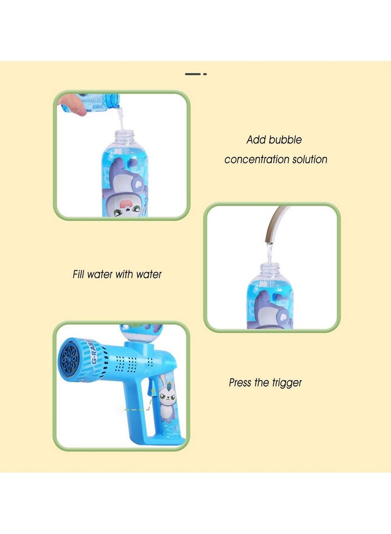 Bubble Machine Gun for Kids Outdoor Toy Blue - Image 4