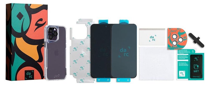 دارك بكج حماية متكامل مجموعة دارك الجديدة 5 في 1 لحماية الايفون والمقاومة للصدمات، بمواد عالية الجودة - ايفون 15 برو - Image 1