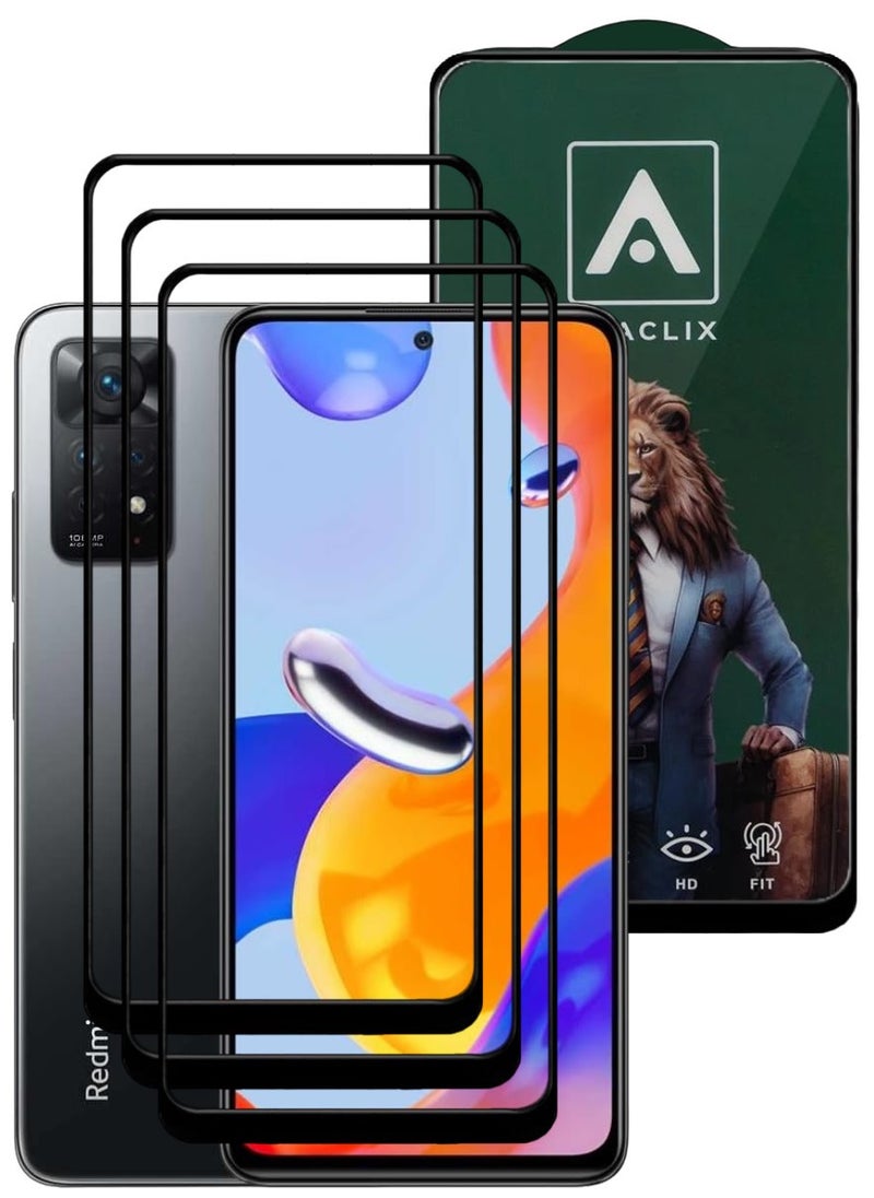 ACLIX 3 Pieces Antistatic ESD Dustproof Premium Quality High Definition Tempered Glass Screen Protector Designed For Xiaomi Redmi Note 11 Pro - Image 1