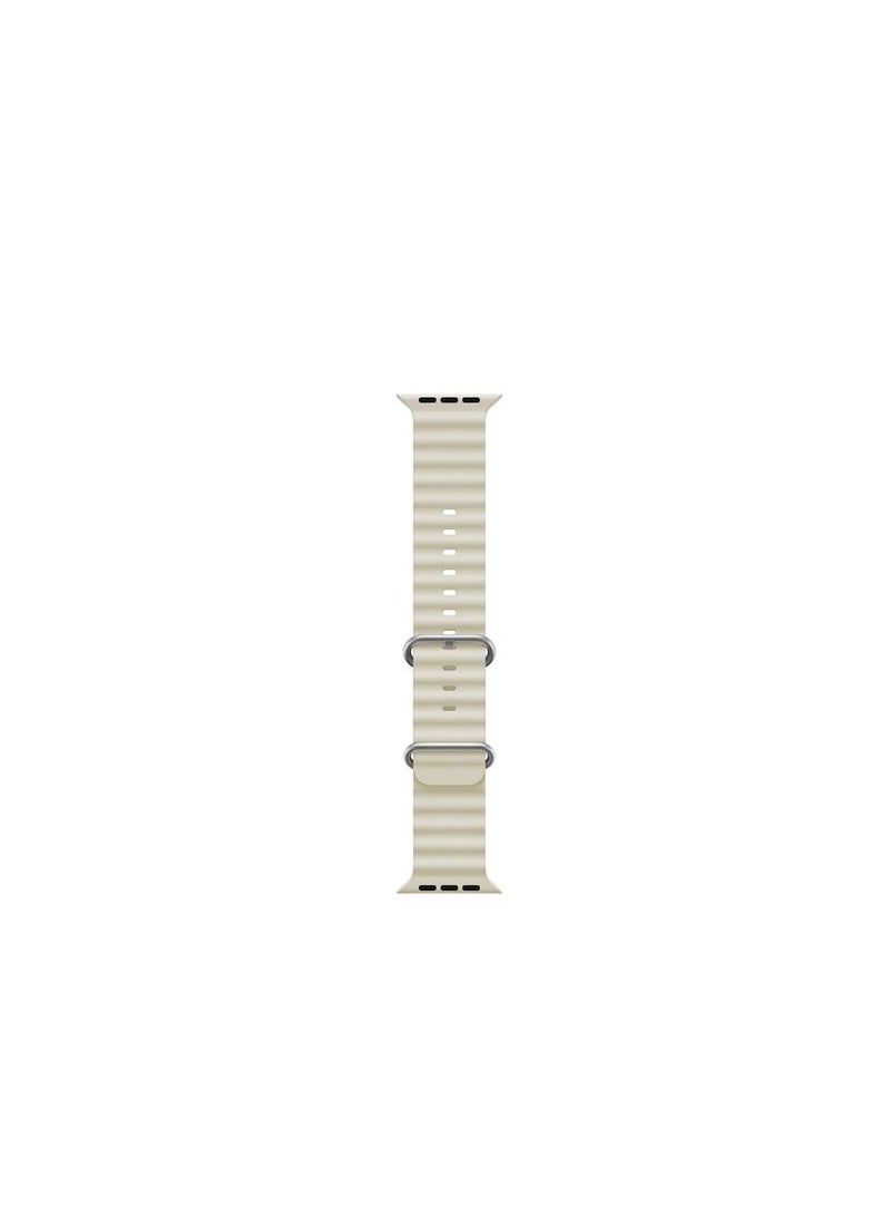 GULFLINK Adjustable Loop Sport Fluoroelastomer Breathable Watch Band for Apple Watch 38/40/41mm Starlight - Image 3