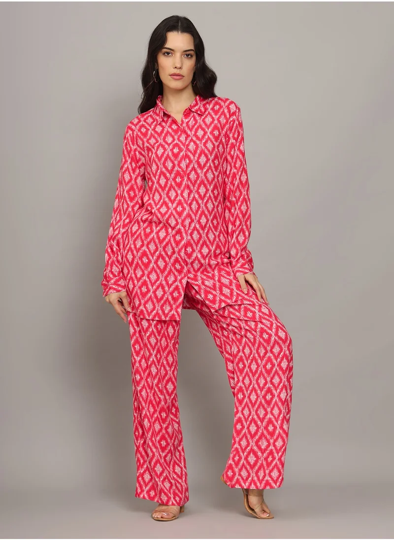 Alaya Printed Rayon Co-Ord Set for Women-AL4001