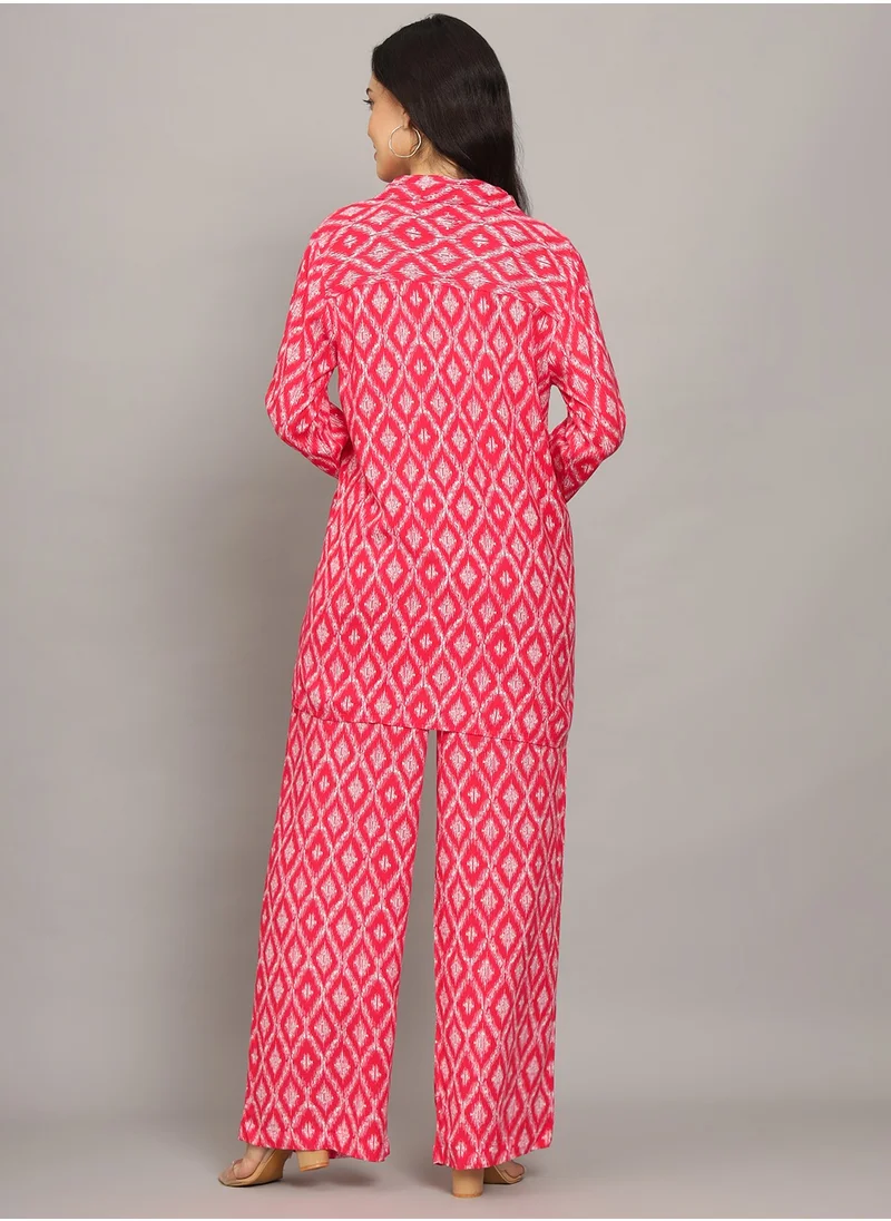 Alaya Printed Rayon Co-Ord Set for Women-AL4001