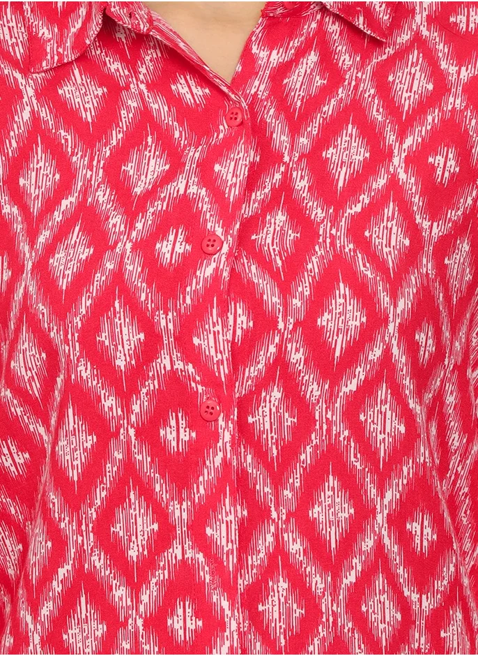 Alaya Printed Rayon Co-Ord Set for Women-AL4001