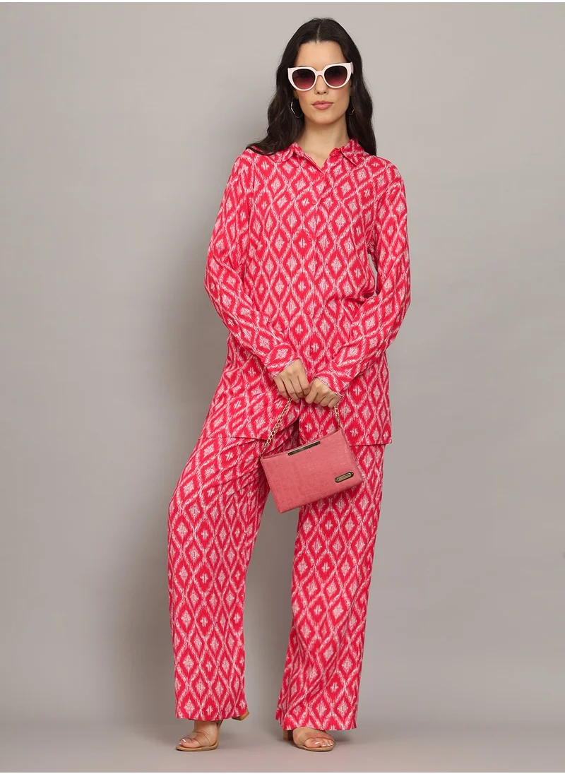 Alaya Printed Rayon Co-Ord Set for Women-AL4001