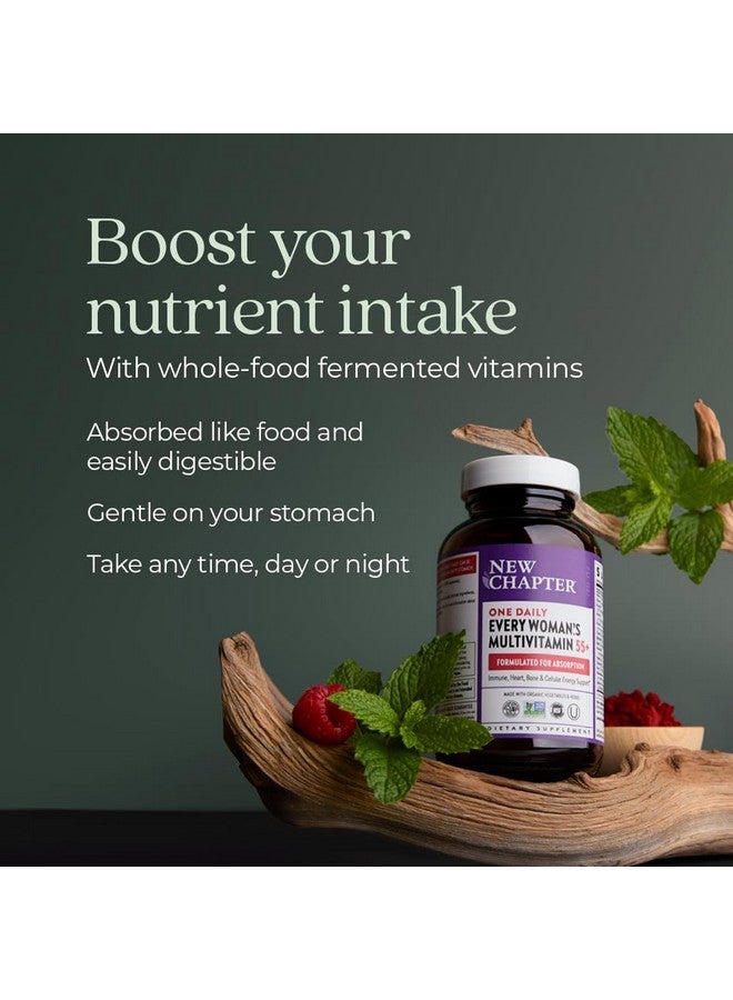 New Chapter Women's Multivitamin 50 Plus for Cellular Energy, Heart & Immune Support with 20+ Nutrients + Astaxanthin - Every Woman's One Daily 55+, Gentle on The Stomach, 72 Count - Image 4