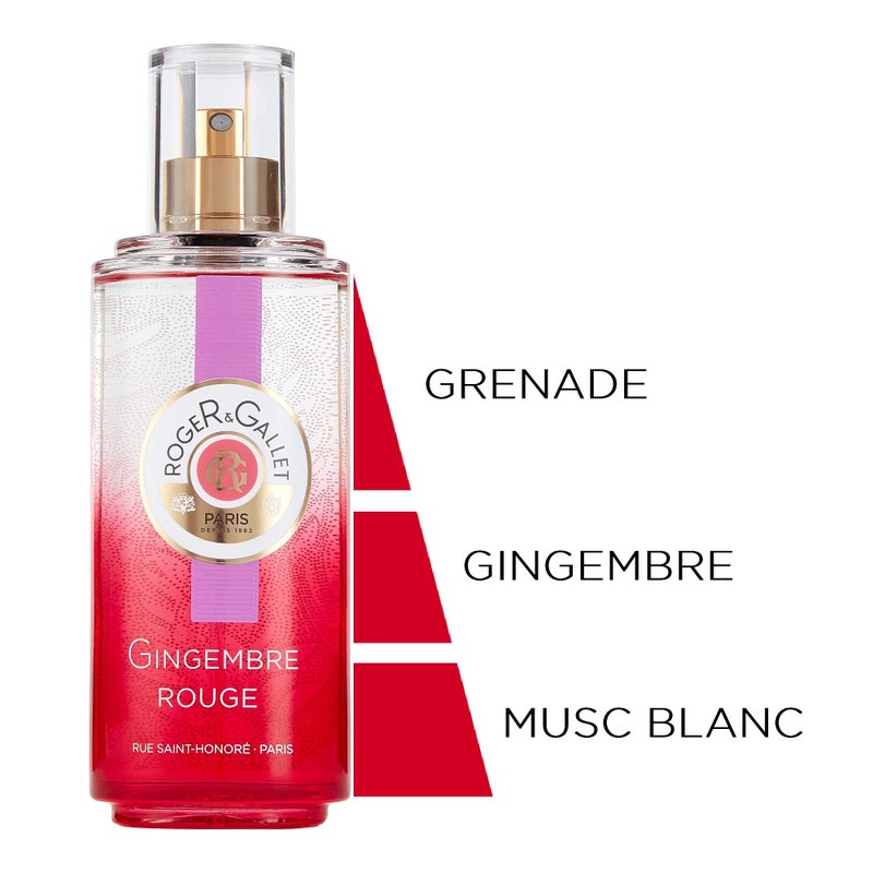 Roger & Gallet Gingembre Rouge Fresh Fragrant Water Spray, 3.3 Ounce - Image 2