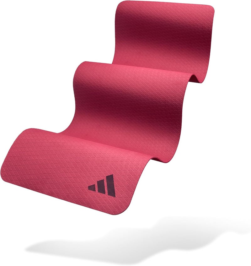 Adidas 6mm Yoga Mat – Collegiate Burgundy, Non-Slip Cushion for Yoga, Pilates & Stretching - Image 4