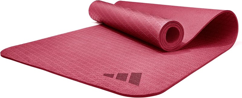 Adidas 6mm Yoga Mat – Collegiate Burgundy, Non-Slip Cushion for Yoga, Pilates & Stretching - Image 1