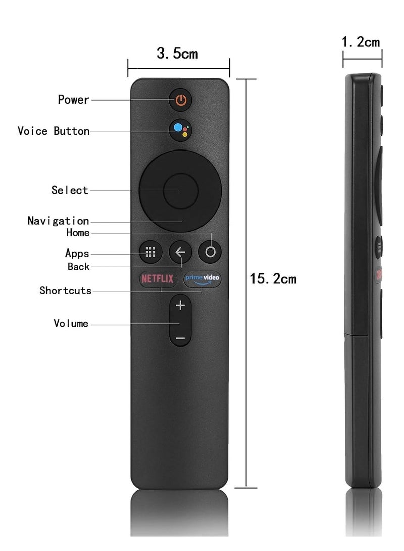 ELTRAZONE Voice Remote Control Replacement for MI Smart TV Stick & MI Box 4S 4K – Bluetooth Model XMRM-006/XMRM-006A with Netflix Button, Easy Pairing, High Sensitivity, Ergonomic Design, Long Range Wireless Controller - Image 2