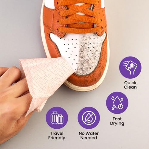 SNEAKARE Multipack Wipe (Pk-50) – Shoe Cleaning Wipes I Premium Sneaker Cleaner I Travel Friendly I Textured Shoe Cleaner Wipes - Image 4