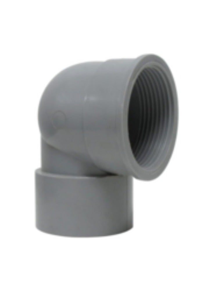 KNP KNP 1½ Inch Female Elbow UPVC Pipe Fitting is designed for creating a 90 degree turn in UPVC piping systems providing an efficient way to redirect flow while ensuring a secure connection. - Image 2