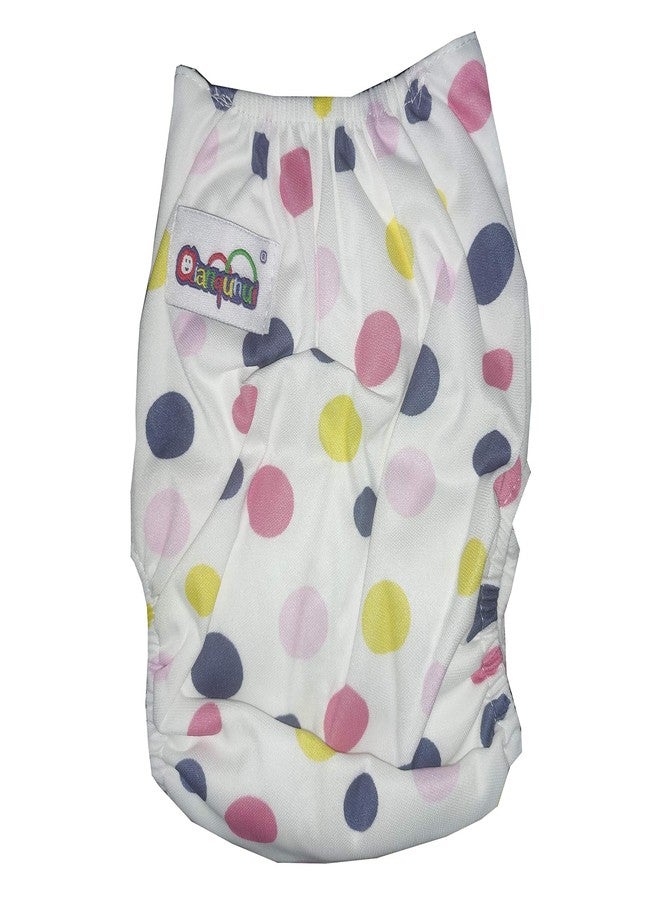 Crawl'in Baby Cloth Diaper Pants Adjustable Reusable Washable Printed Button Diaper For Babies/Infants/Toddlers (Age 0 to 2 Years) (Assorted Colours & Prints) (Bubble Print) - Image 1