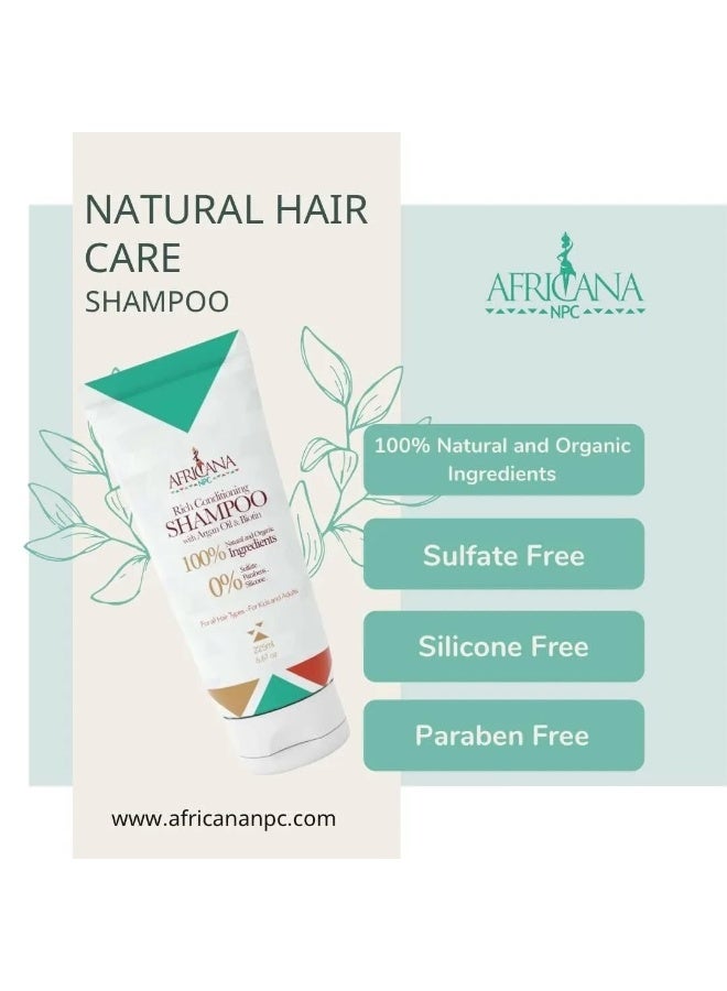 AFRICANANPC Shampoo Rich Conditioning With Argan Oil Biotin 225ml - Image 2