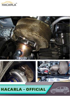 HACARLA 3 Pcs Turbo Blanket Titanium Heat Shield Blanket Turbocharger Heat Shield Cover Fire Shield Turbo Blanket  - Image 4