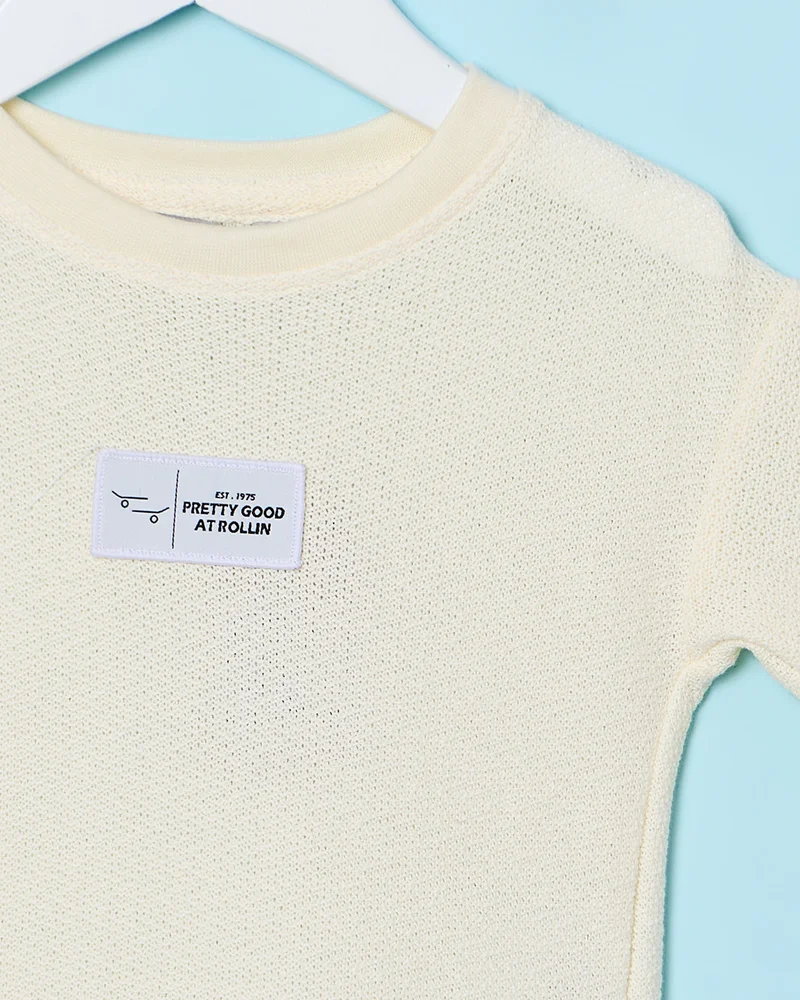 ردتاغ Infant Boys Yellow Printed T-Shirt
