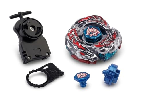 Funstars L-Dbego Destroy F:S Metal Fusion Spinning Top with String Launcher - Durable Aluminium Alloy Build, Exciting Battle Dynamics, Easy Setup (Gray)(BB108) - Image 1