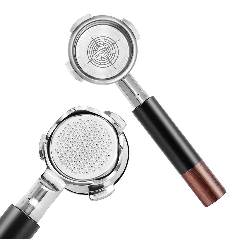 IKAPE 54mm Bottomless Naked Portafilter for Breville BES870/880 & Solis etc., Includes 18g Basket (Bambino Plus Not Supported) - Image 1