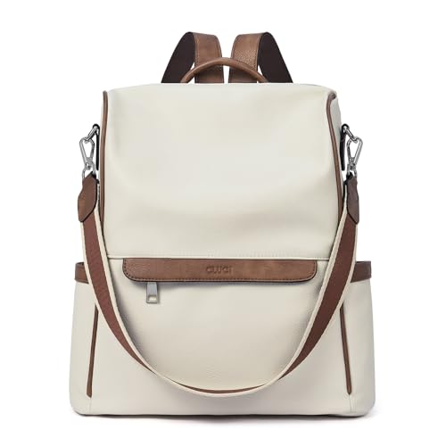 CLUCI Backpack Purse for Women, Womens Backpack Purse, PU Leather Anti-theft Large Fashion Designer Travel Bag Ladies Shoulder Bags - Image 1