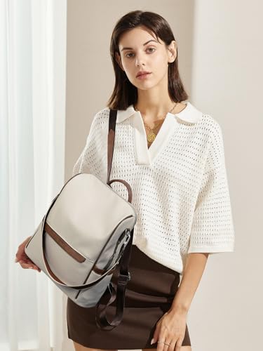 CLUCI Backpack Purse for Women, Womens Backpack Purse, PU Leather Anti-theft Large Fashion Designer Travel Bag Ladies Shoulder Bags - Image 2