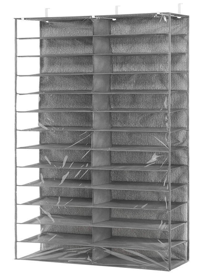 Whitmor Over The Door Shoe Shelves - 26 Sections - Crosshatch Gray - Image 1
