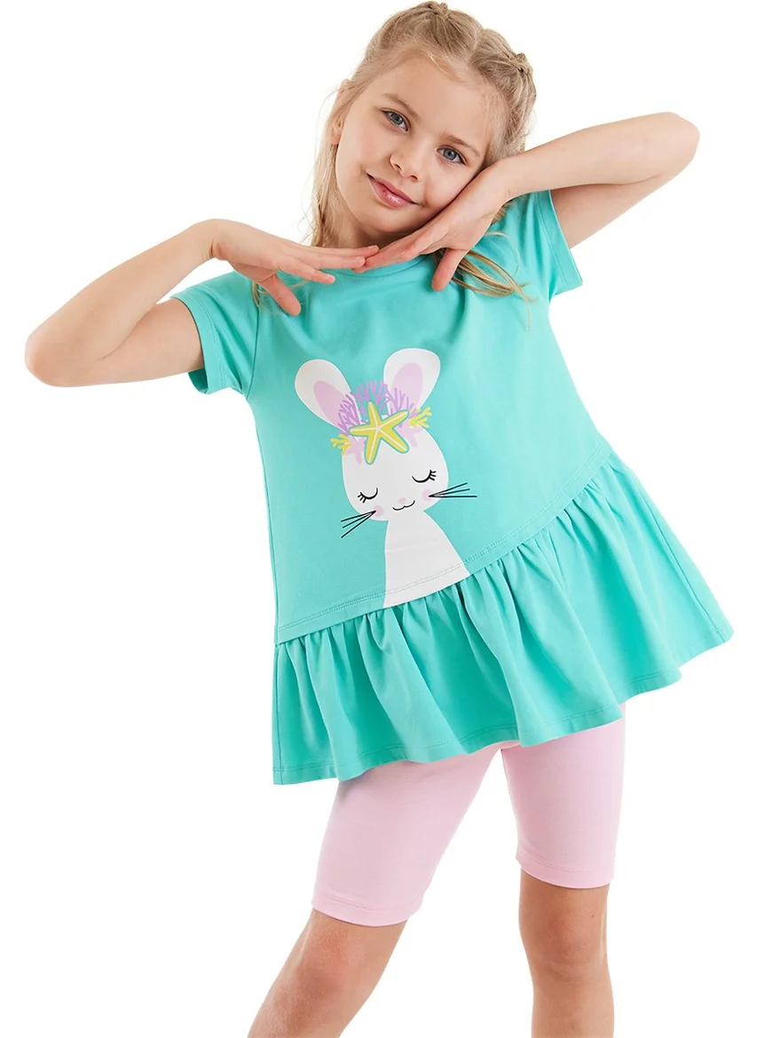 Denokids Sea Rabbit Girls T-Shirt Tights Set