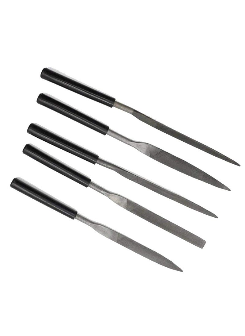 DIY Crafts Diy Crafts 11819 13425 Needle File Set Files for Metal Glass Stone Jewelry Wood Carving Multicolor Pack of 5  - Image 1