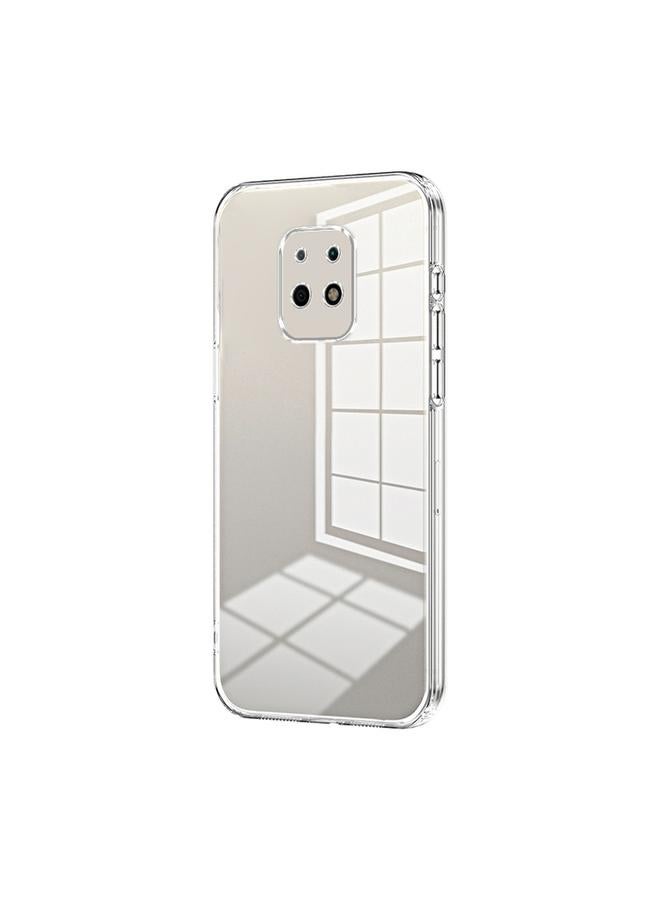 The Bros Case For Xiaomi Redmi 10X 5G Transparent Plating Fine Hole Phone Case