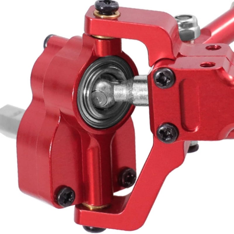 predolo 6x6 Elevated Axle Clearance Metal Elevated Axle Set Antianti-Tip Rock Crawling, Titanium - Image 2